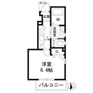 エムシーメゾン岸根公園(1K/1階)の間取り写真