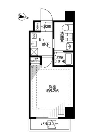 プレール・ドゥーク東陽町II(1K/8階)の間取り写真