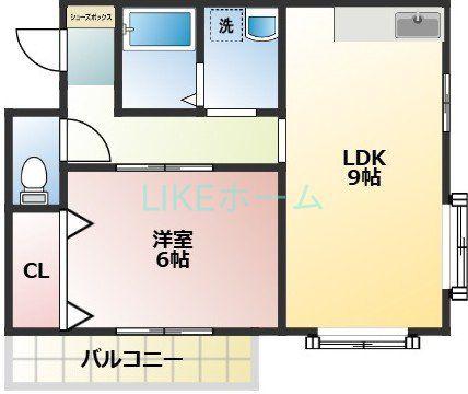 ハイブリッジマンションⅡ(1LDK/1階)の間取り写真