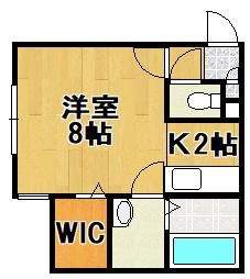 ポラリス柏陽(1K/1階)の間取り写真