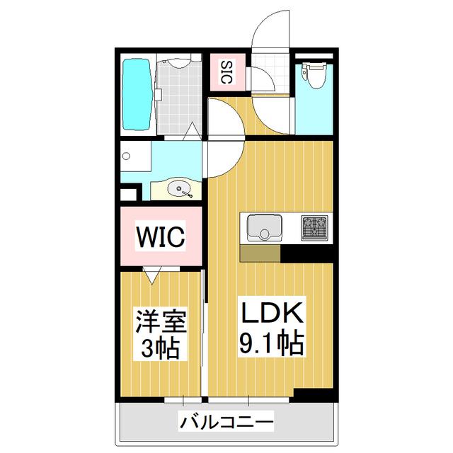 RENATUS・S(1LDK/2階)の間取り写真