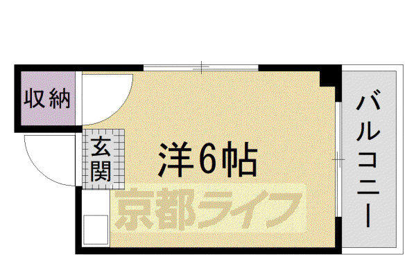 サンプラザ(ワンルーム/4階)の間取り写真