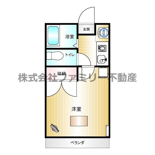 グレースコート24MK G棟(1K/3階)の間取り写真