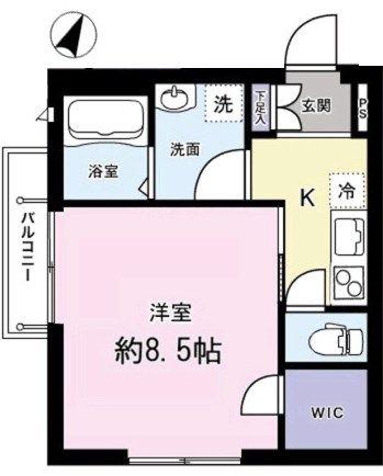 エスポワールSAKAI(1K/3階)の間取り写真