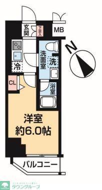 LUMEED横濱末吉町(1K/4階)の間取り写真