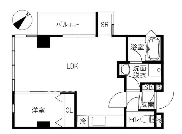BARCINO (1LDK/7階)の間取り写真