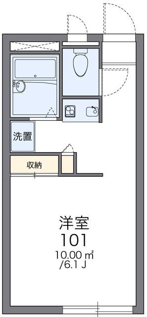 レオパレスサンワ(1K/1階)の間取り写真