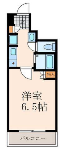 ベルガ中津口(ワンルーム/9階)の間取り写真