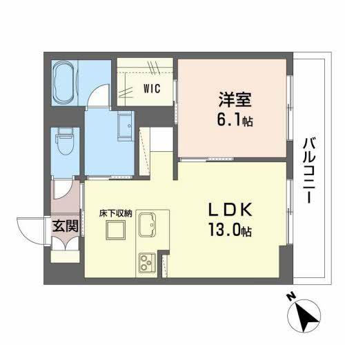 シャーメゾンテラス(1LDK/1階)の間取り写真