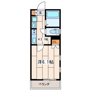 GLメゾン横浜(1K/1階)の間取り写真