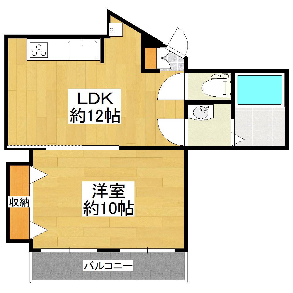サンゴールド田無(1LDK/1階)の間取り写真