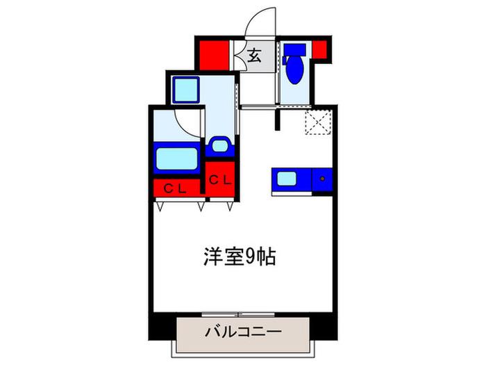 SEPIA新豊中(ワンルーム/7階)の間取り写真