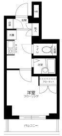 OLIO渋谷西原(1K/2階)の間取り写真