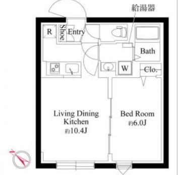 エルファーロ神宮前V(1LDK/B1階)の間取り写真