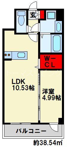 エストラーダ小倉(1LDK/2階)の間取り写真