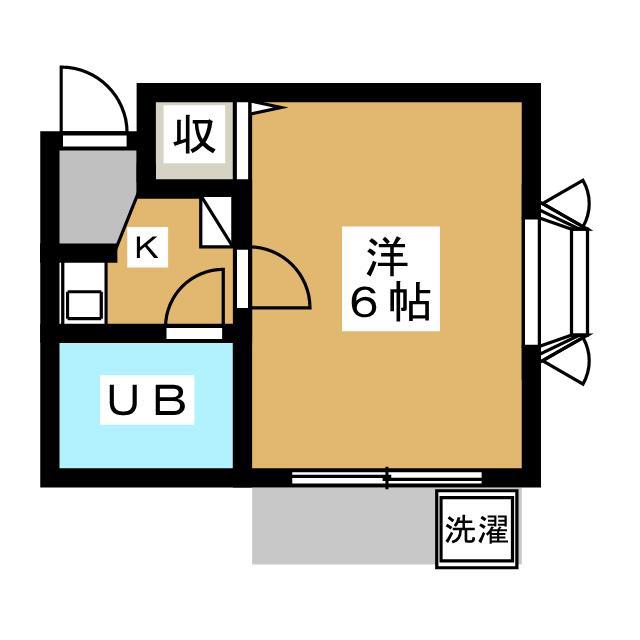 エクセル八千代(1K/1階)の間取り写真