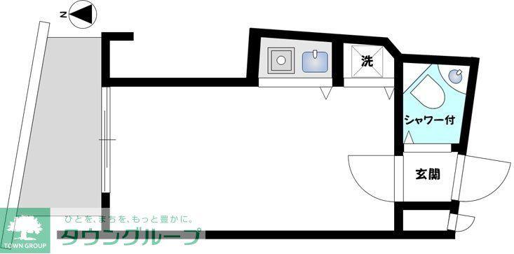 ロワール神楽坂(ワンルーム/8階)の間取り写真