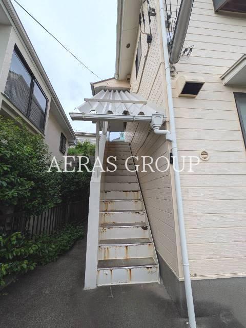 ヒルズソルトA棟(2DK/2階)の外観写真