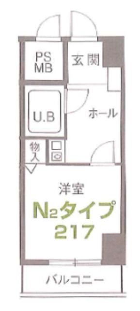 メゾン西荻(1K/2階)の間取り写真