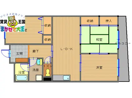 エクセレンス下屋敷II(3LDK/4階)の間取り写真