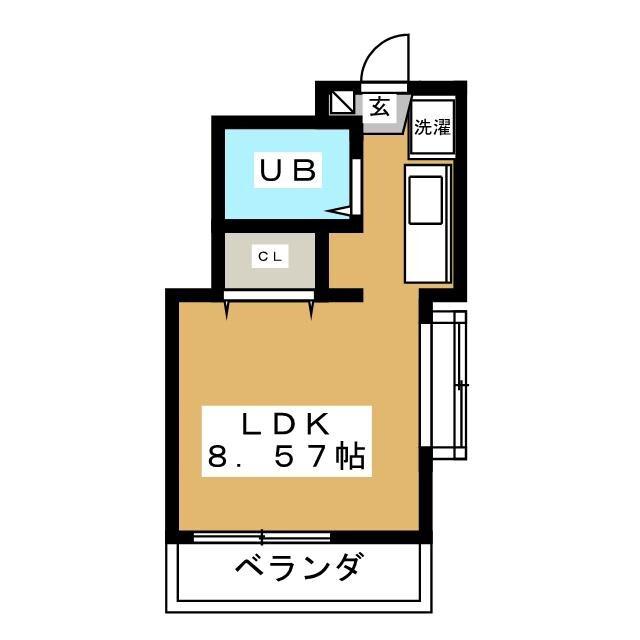 第3北松戸サンロードス(ワンルーム/5階)の間取り写真