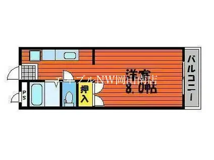 ドリームマンション(1K/3階)の間取り写真