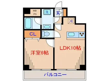 第二コーポ代田(1LDK/3階)の間取り写真