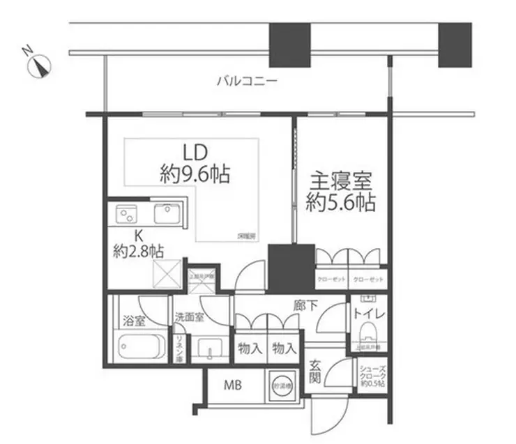 ザ・パークハウス西新宿タワー60 10階階 間取り