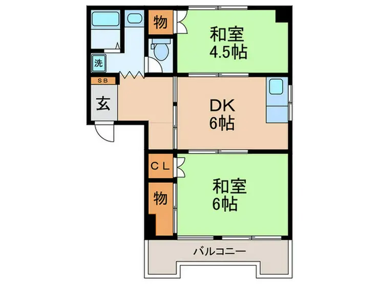 リハイム戸山 2階階 間取り