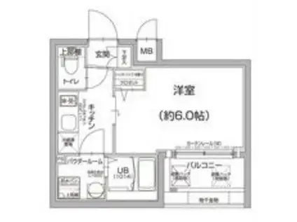 エスリード新大阪グランゲートノース(1K/7階)の間取り写真