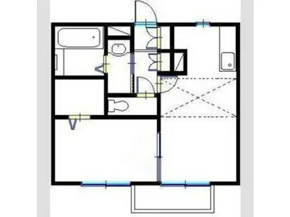 アーバンプラザ(1LDK/1階)の間取り写真