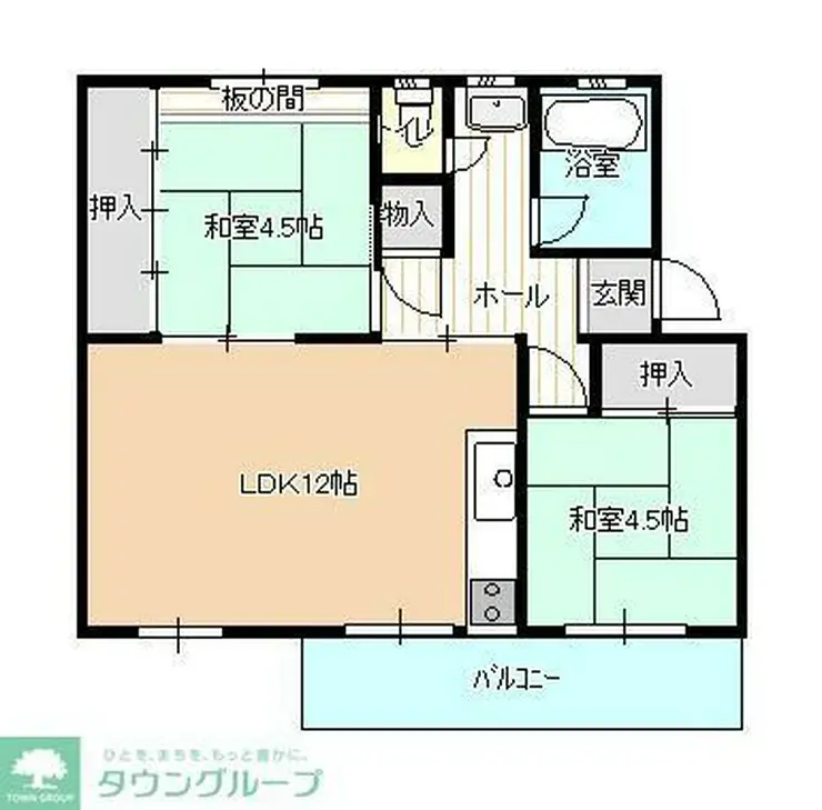 滝山団地 5階階 間取り
