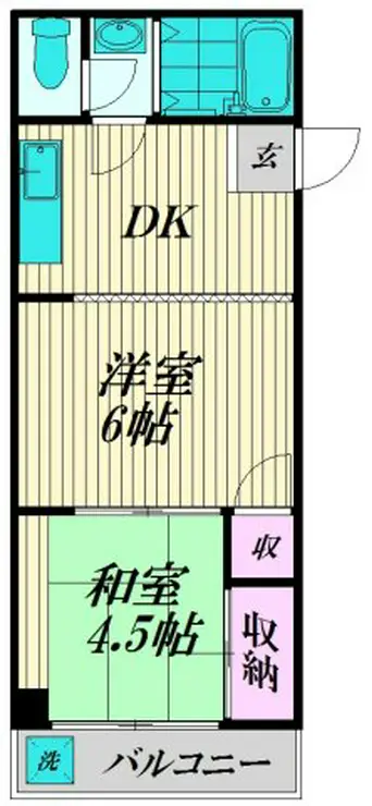 ハイツ柏 1階階 間取り