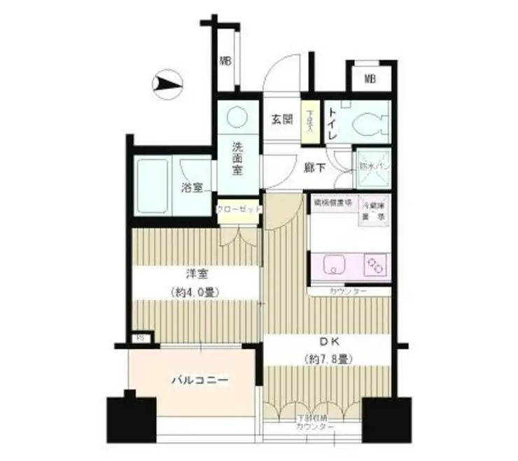 ネオマイム文京音羽 13階階 間取り