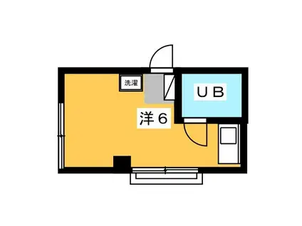 シュ・レイユ池袋(ワンルーム/2階)の間取り写真