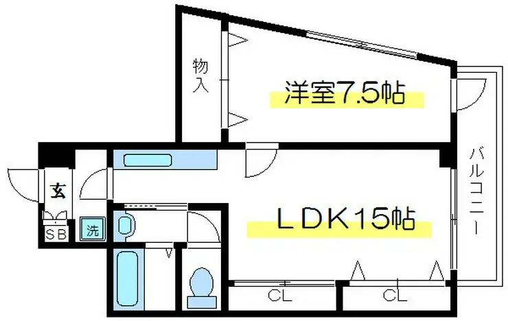 丸昌西マンション 4階階 間取り