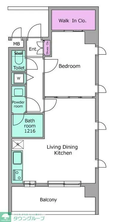 レジディア祐天寺 3階階 間取り