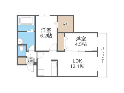 SORTE273(2LDK/3階)の間取り写真