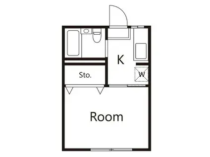リベルテ(1K/1階)の間取り写真