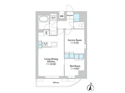NSパークレジデンス森下(1SLDK/2階)の間取り写真
