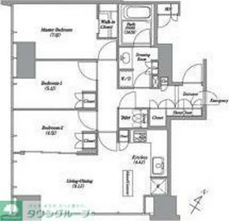 レキシントン・スクエア白金高輪 14階階 間取り