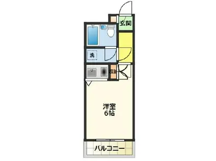 ティアラレジデンス(ワンルーム/3階)の間取り写真