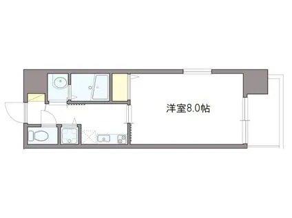 オリエンタル靱本町(1K/7階)の間取り写真