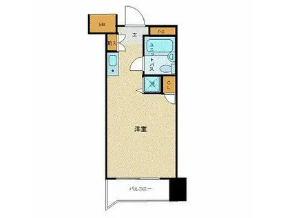 マイキャッスル渋谷JP(ワンルーム/4階)の間取り写真