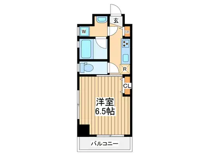 ケイアイケイ浅田(1K/4階)の間取り写真