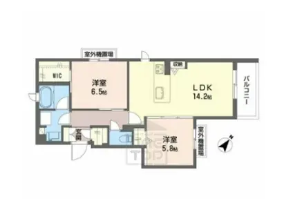 ことぶき(2LDK/3階)の間取り写真