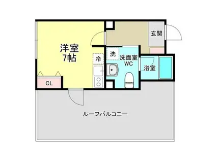 88.ハネザワ(ワンルーム/5階)の間取り写真