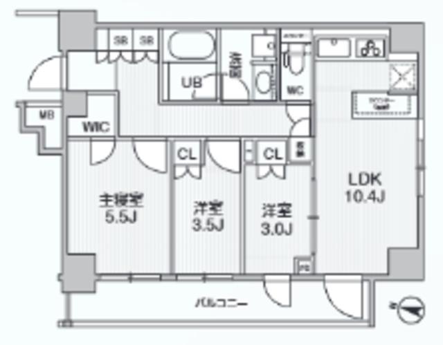 ALIVIS綾瀬(3LDK/3階)の間取り写真