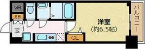 プレサンス新大阪イオリア(1K/9階)の間取り写真