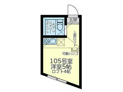 アーバン東蔵前(2DK/2階)の間取り写真